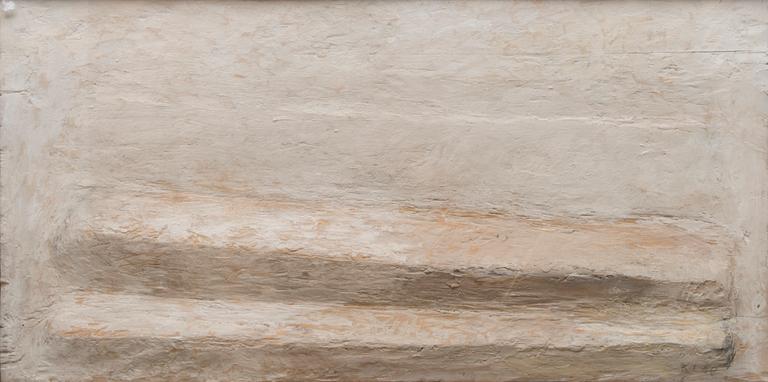 KAIN TAPPER, relief, wood and pigment, signed and dated -86.