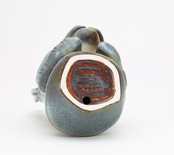 A Gunnar Nylund stoneware figure of a lynx head, Rörstrand.