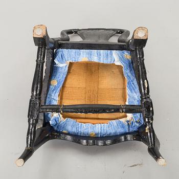 Six swedish rococo 18th century chairs.