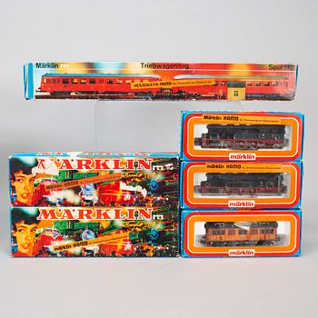 MÄRKLIN, a collection of H0 locomotives and wagons from the second half of the 20th century.