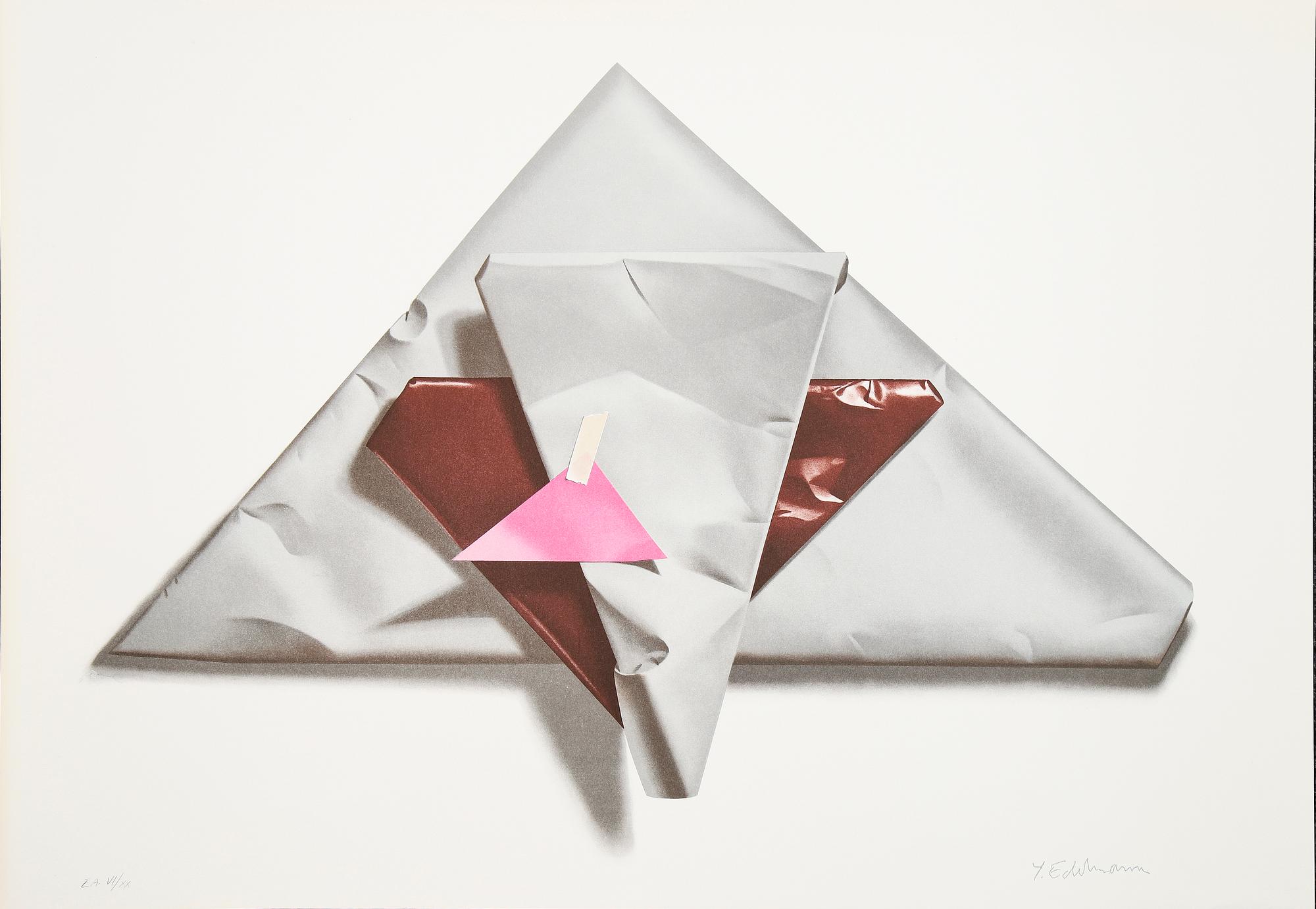 YRJÖ EDELMANN, öithograph in colours, 1991, stamped signature EA VI/XX.