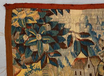 A tapestry, "Wolf hunting", tapestry weave, ca 250,5 x 240,5 cm, Flanders first half of the 17th century or older.