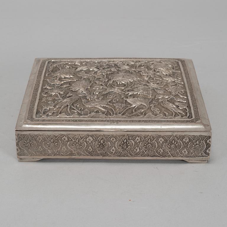 A silver box, first half of the 20th century.