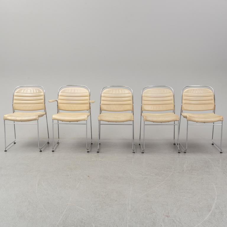 KENNETH BERGENBLAD, five chairs, Dux, second half of the 20th century.