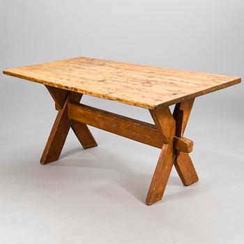 A Swedish/Finnish 19th century trestle table.