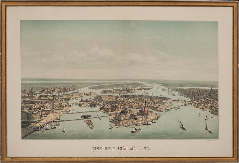 GRAFISKA TRYCK, 2 st, 1800/1900-tal.