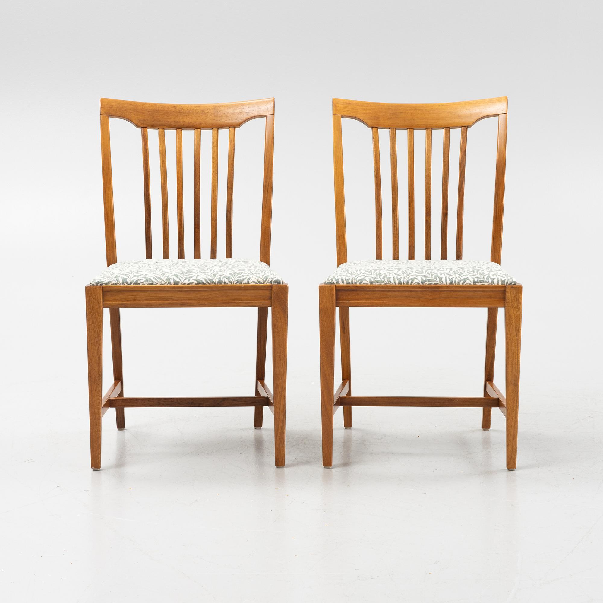 Svante Skogh, stolar, 6 st, "Vindö", Balders Snickeri, Vaggeryd, 1900-talets andra hälft.