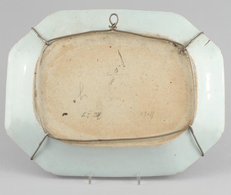 STEKFAT, porslin, Kina, 1700-tal.