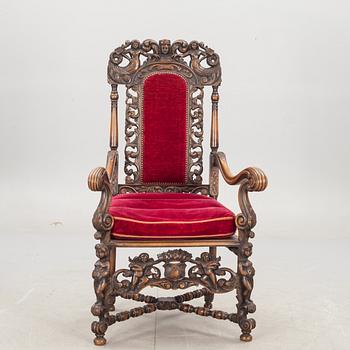 KARMSTOL. Barockstil, 1900-tal.