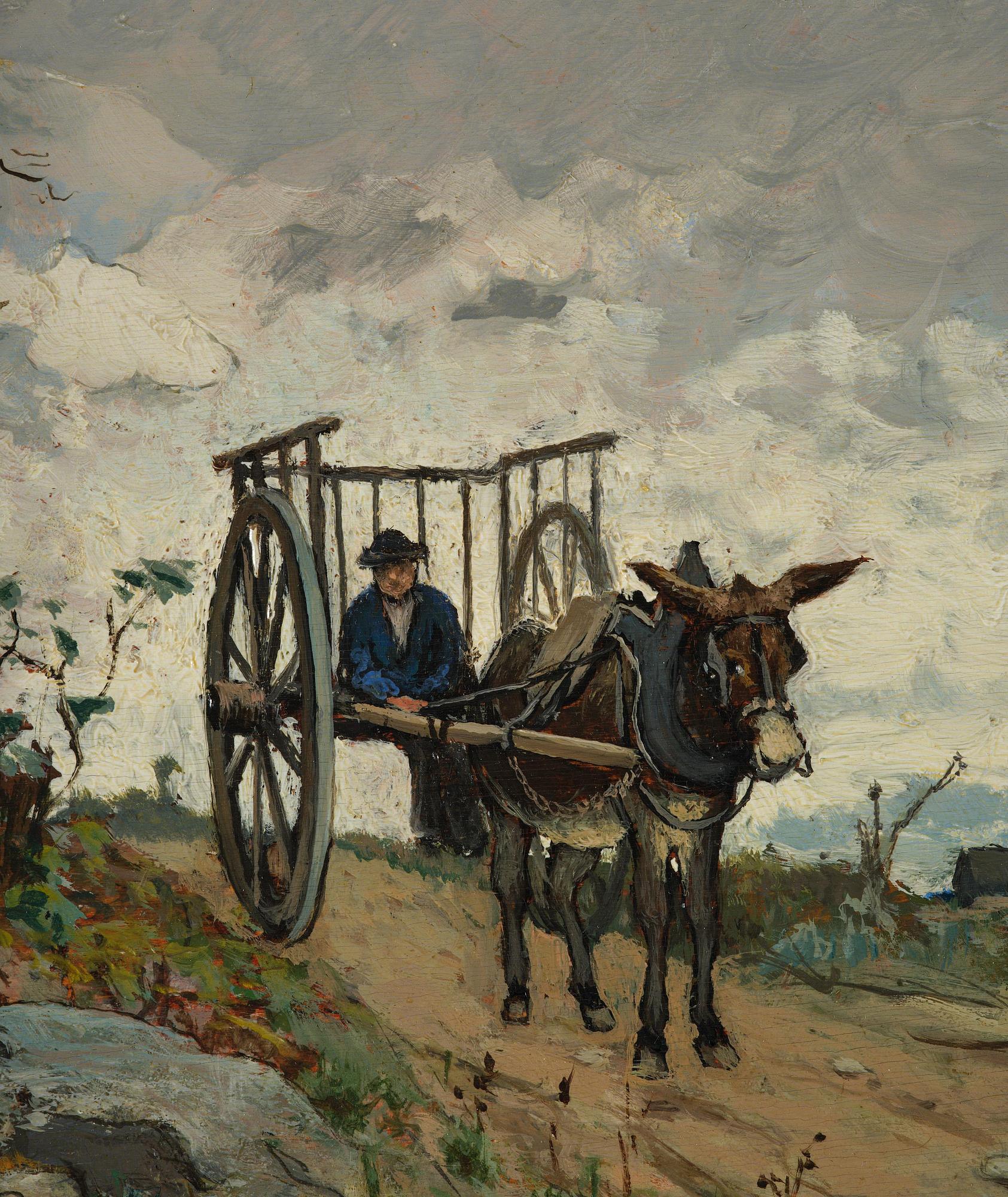 Carl Larsson, "Åsnekärra i Barbizon".
