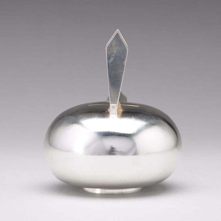 Karlheinz Sauer, a sterling teapot, Västerås, Sweden 1986.
