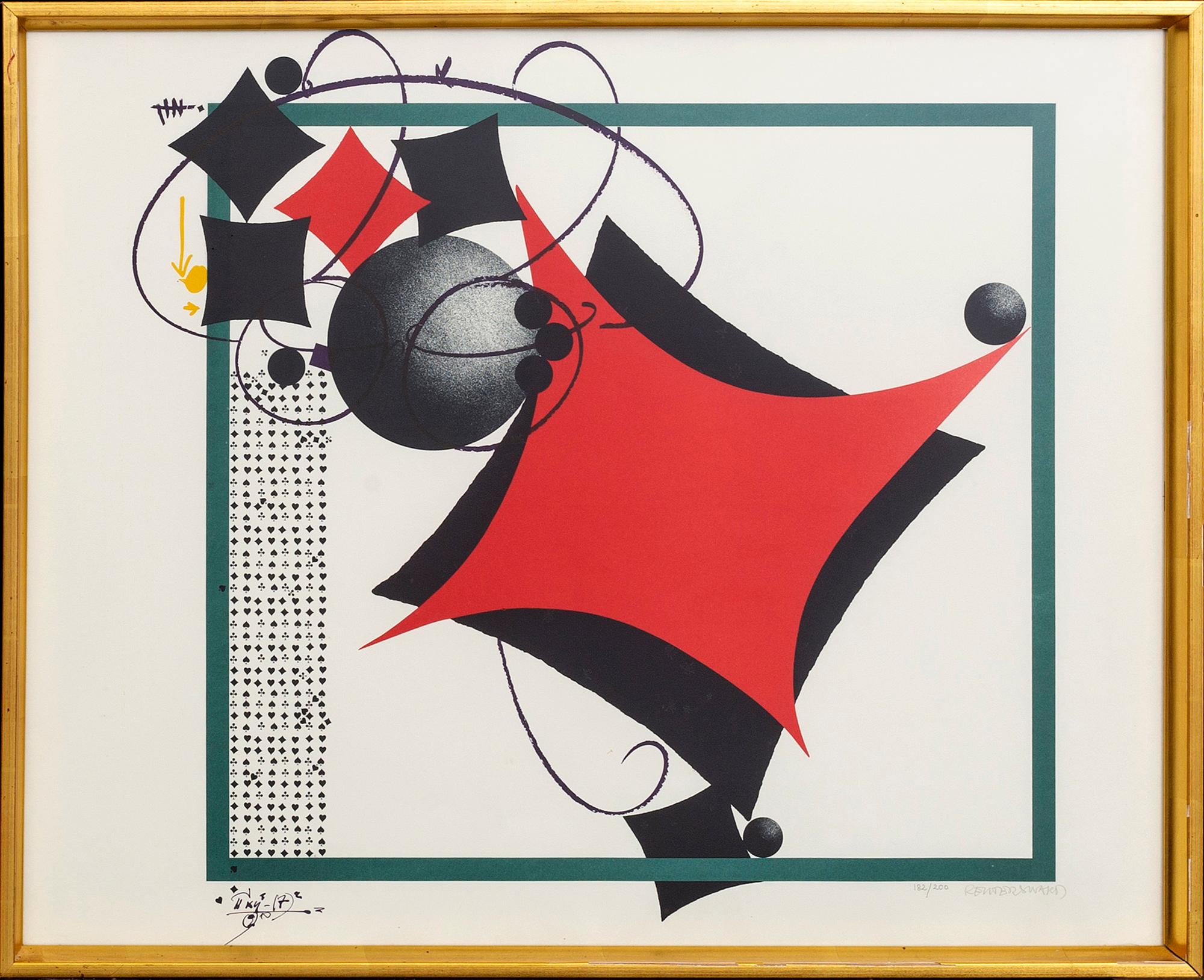 Carl Fredrik Reuterswärd, a set of four lithographs, numbered  182/200 and signed.