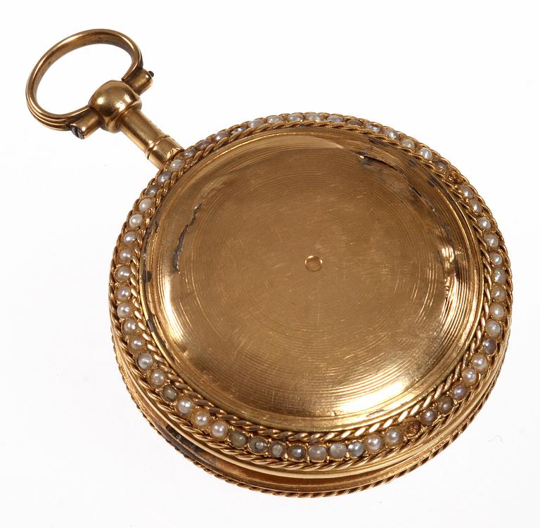 FICKUR, märkt Gudin, Paris, 1700-tal.