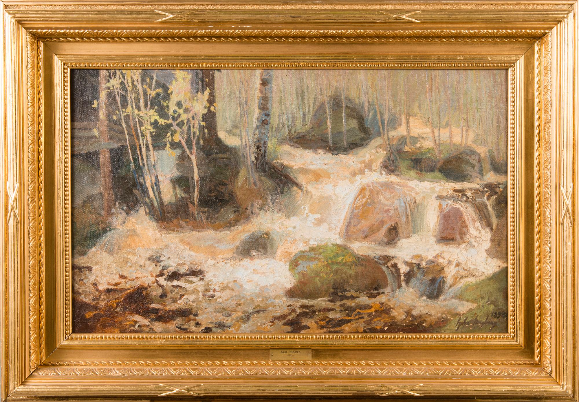 GABRIEL ENGBERG, oil on canvas, signed and dated 1898.