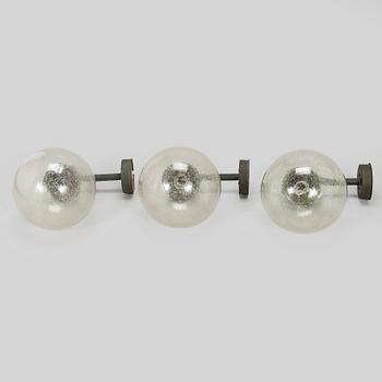 Lisa Johansson-Pape, A set of three 1970s outdoor wall lights '17-015A' for Stockmann Orno.