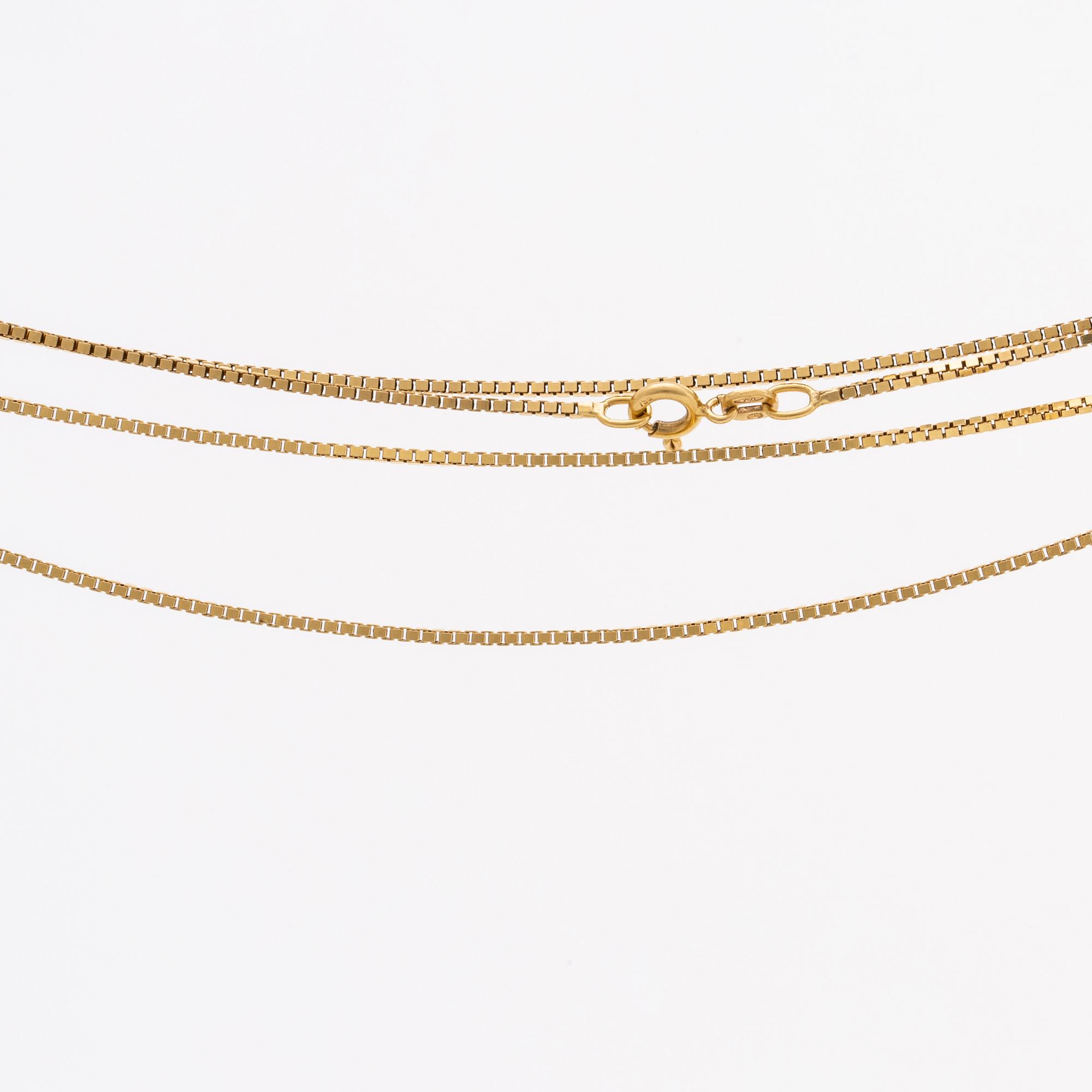 VENETIANSK KEDJA 18K guld, 
 ca 80 cm, 9,4 g.