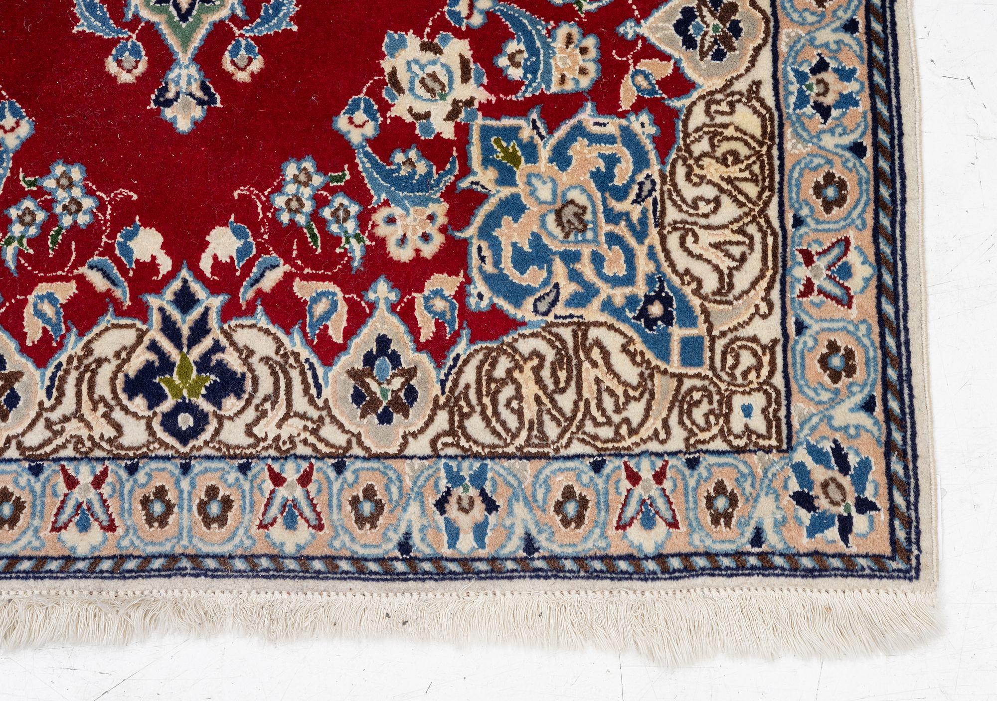 Matta, orientalisk, silkeinslag, 250 x 87 cm.