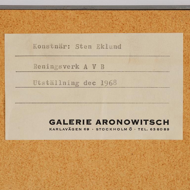 Sten Eklund, "Reningsverk ABV".