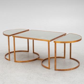 A three-piece coffee table, Oscar & Clothilde.