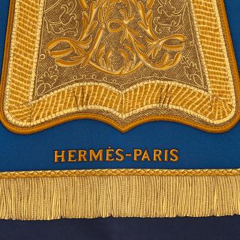 HERMÈS, a silk scarf, "Poste et Cavalerie".