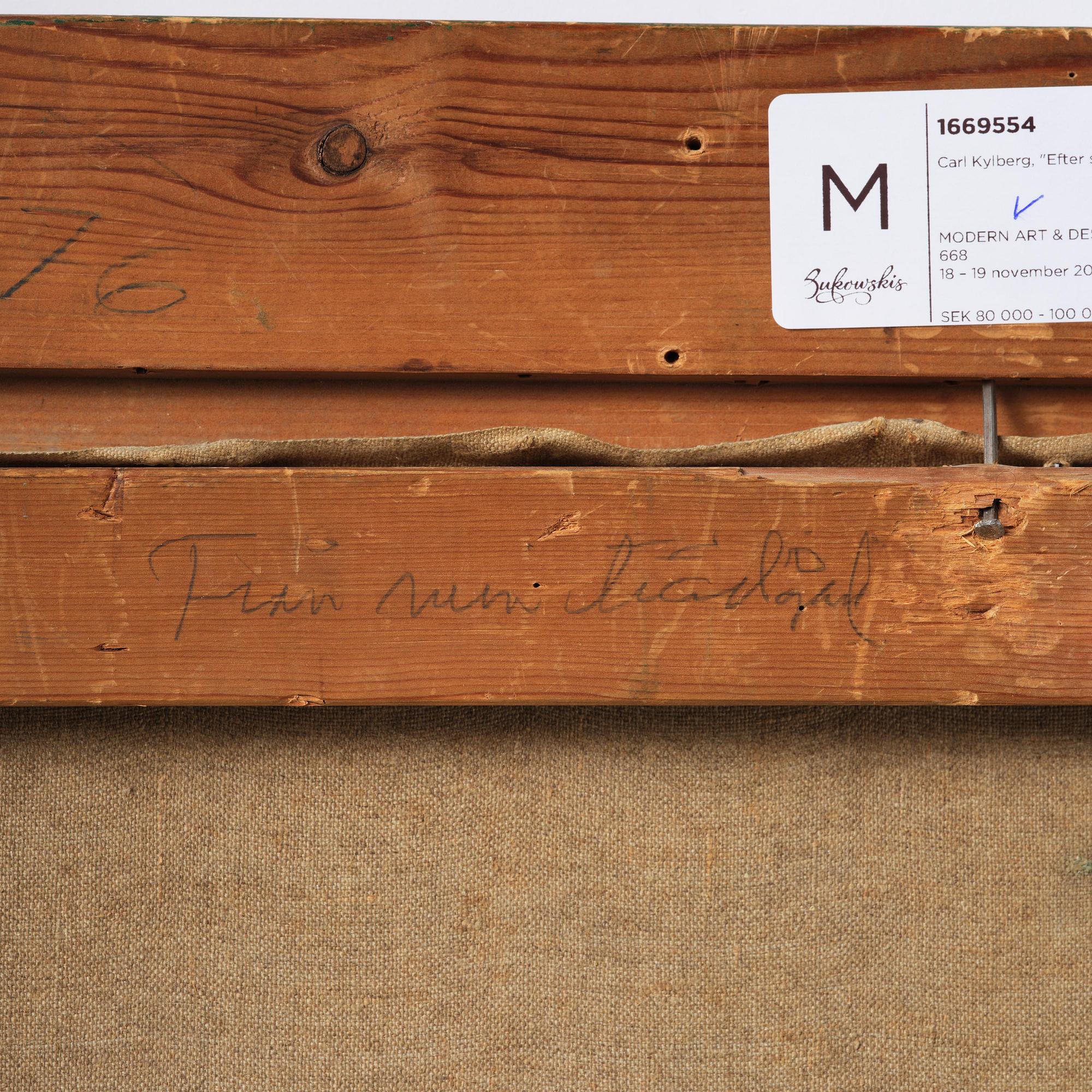 Carl Kylberg, "Efter slutad färd".