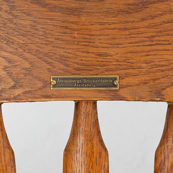 Skrivbordsstol, jugend, Åtvidabergs Snickerifabrik, Åtvidaberg, 1900-talets början.