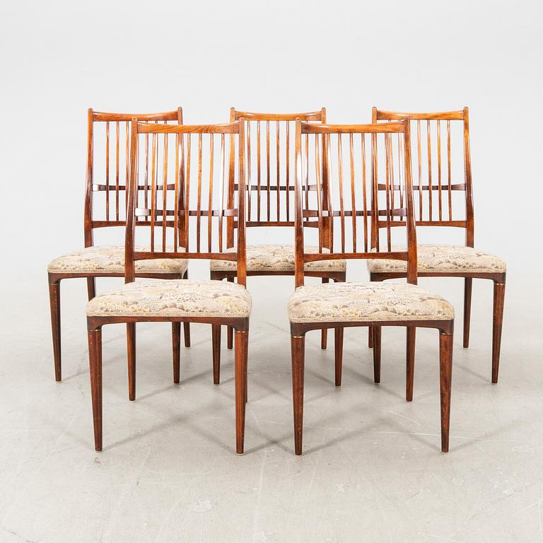 Svante Skogh, stolar 5 st "Cortina" Seffle Möbelfabrik 1950/60-tal.