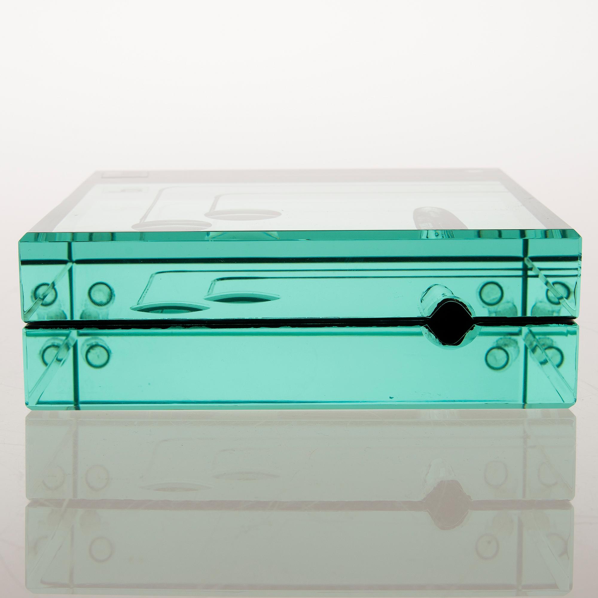 A 1970s Italian glass vase by Galotti & Radice.
