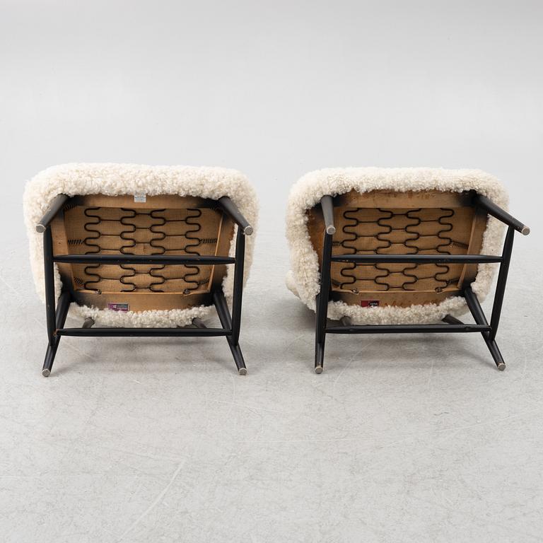 Alf Svensson, a pair of 'TeVe' armchairs, Bra Bohag, Studio Ljungs Industrier 1950s.