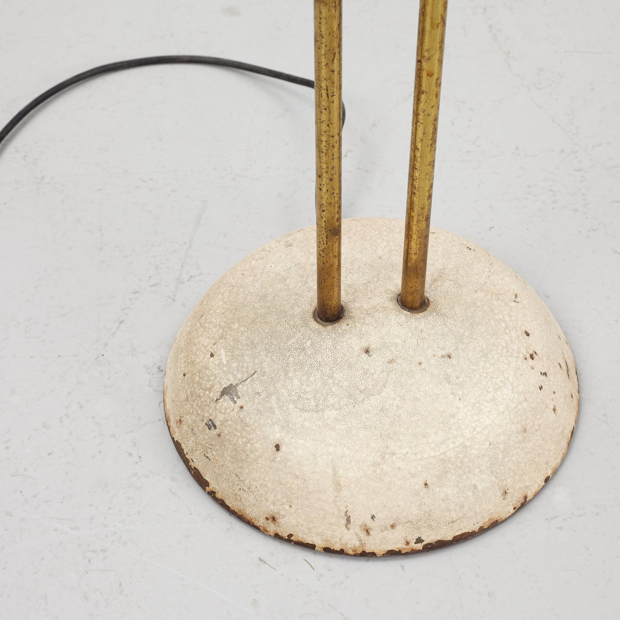 Ernest Igl, floor lamp, "Pfeifenstopfer", Hillebrand Leuchtenfabrik, Germany 1950s.