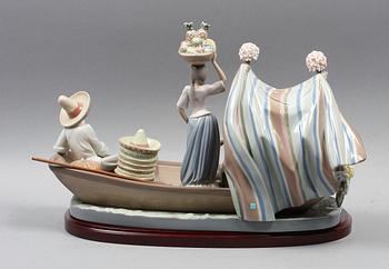 FIGURGRUPP, porslin, Lladro, märkt No: 351, tillverkningsår 1992.