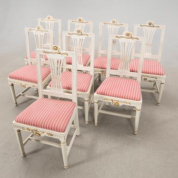 Chairs 8 pcs Empire and Empire style 18th/19th century.