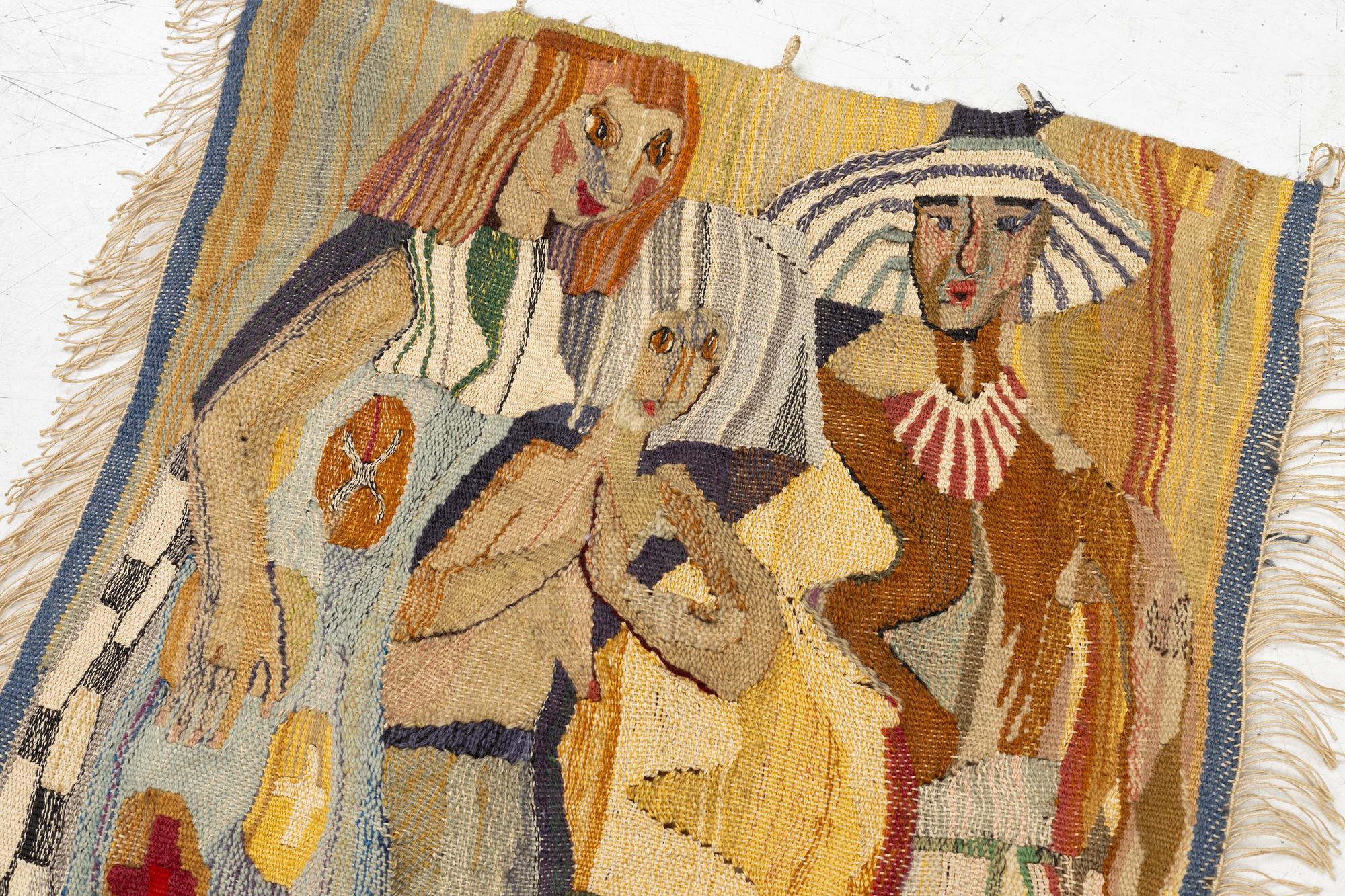 Inger Segerlind-Lindblad, a textile, tapestry weave, c. 67 x 44 cm, unsigned.