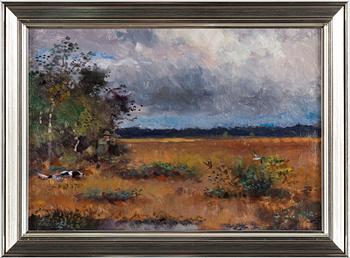 LINDORM LILJEFORS, oil on masonite, signed Lindorm L and dated -47.