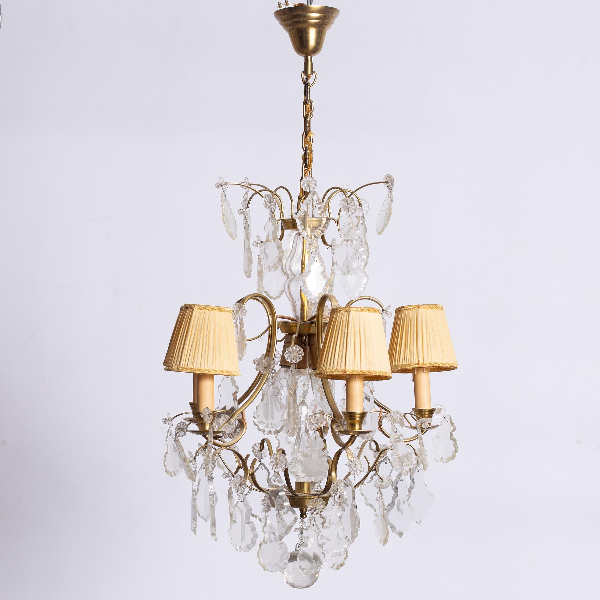 Chandelier, Rococo style, mid-20th century.