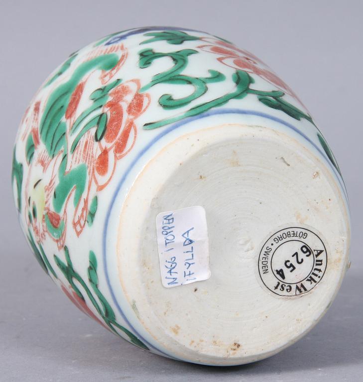 KRUS, porslin, Kina, Transition, 1600-tal.