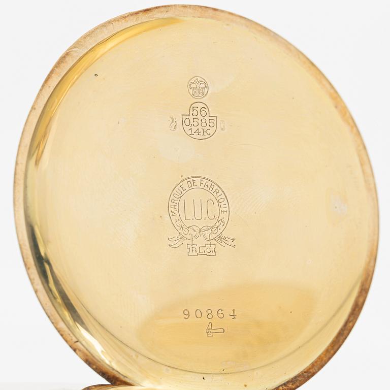 L.U.C, “Chopard”, pocket watch, hunter case, 52 mm.