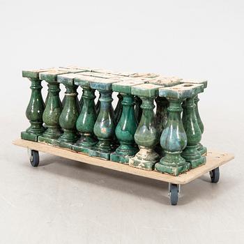 Balusterdockor 23 st 1800-tal från The East India Companys byggnad i Singapore.