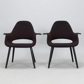 Charles Eames & Eero Saarinen, tuoleja 3 kpl "Organic Chair" Vitra.