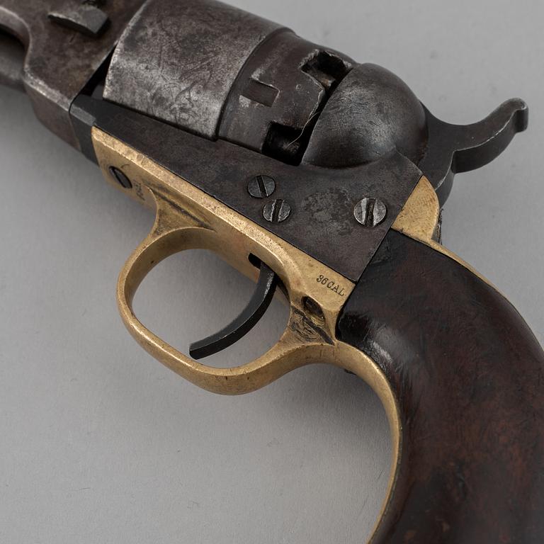 A cal.36 Colt 1862 Pocket revolver with serial no 6851.