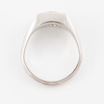 Ring, 18K white gold with brilliant-cut diamond 0.76 carat.