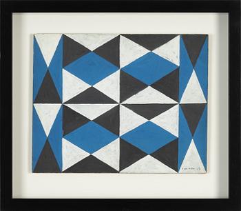 Harry Booström, gouache on paper-panel, signed and dated -50.