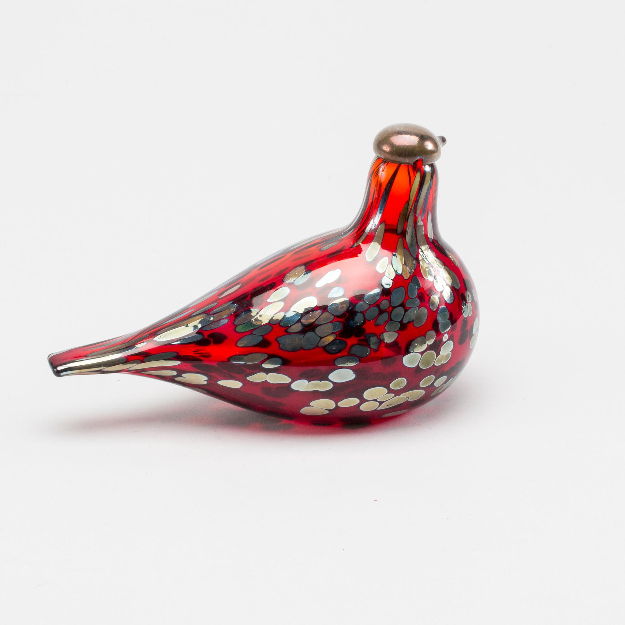 SKULPTUR, glas, Oiva Toikka, Iittala. 1900-talets andra hälft.