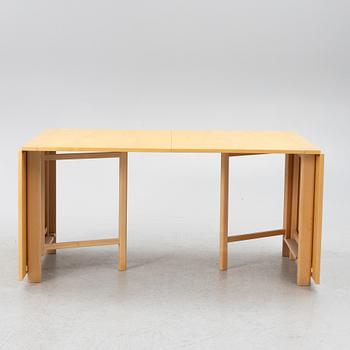 Bruno Mathsson, drop-leaf table, "Maria Flap", Bruno Mathsson International, Värnamo, Sweden.