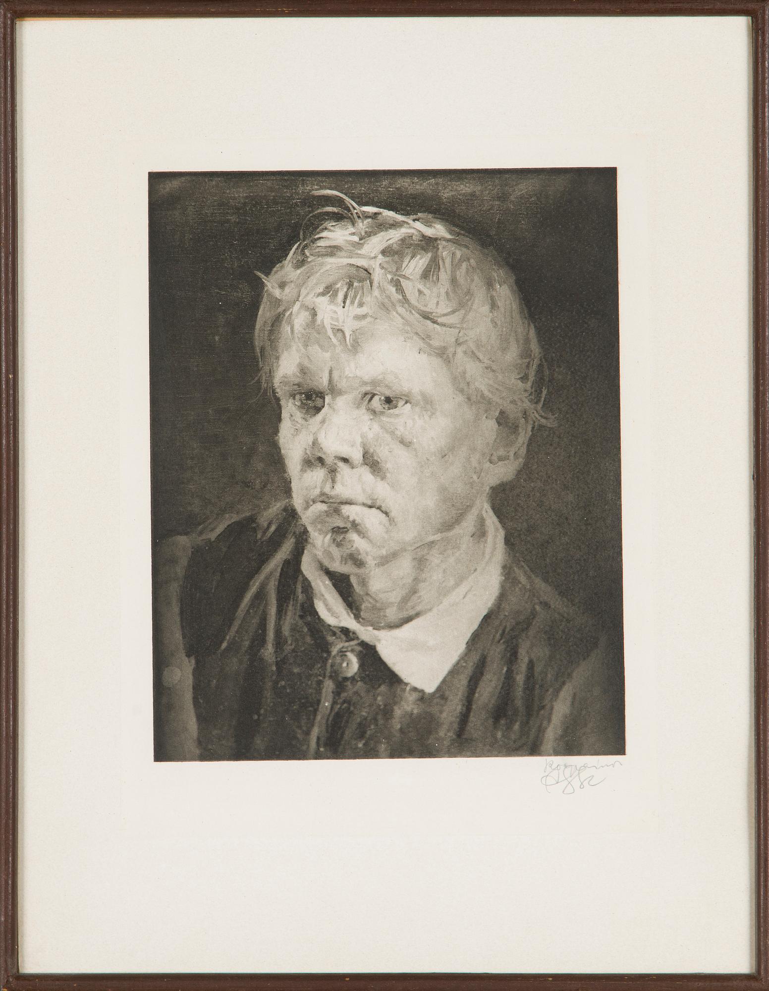 Akseli Gallen-Kallela, "Rokonarpinen savolaispoika" (Koppärrig savolaxare).