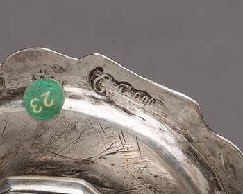 JT RONANDER, Stockholm 1777, Ljusstake, silver, rokoko.