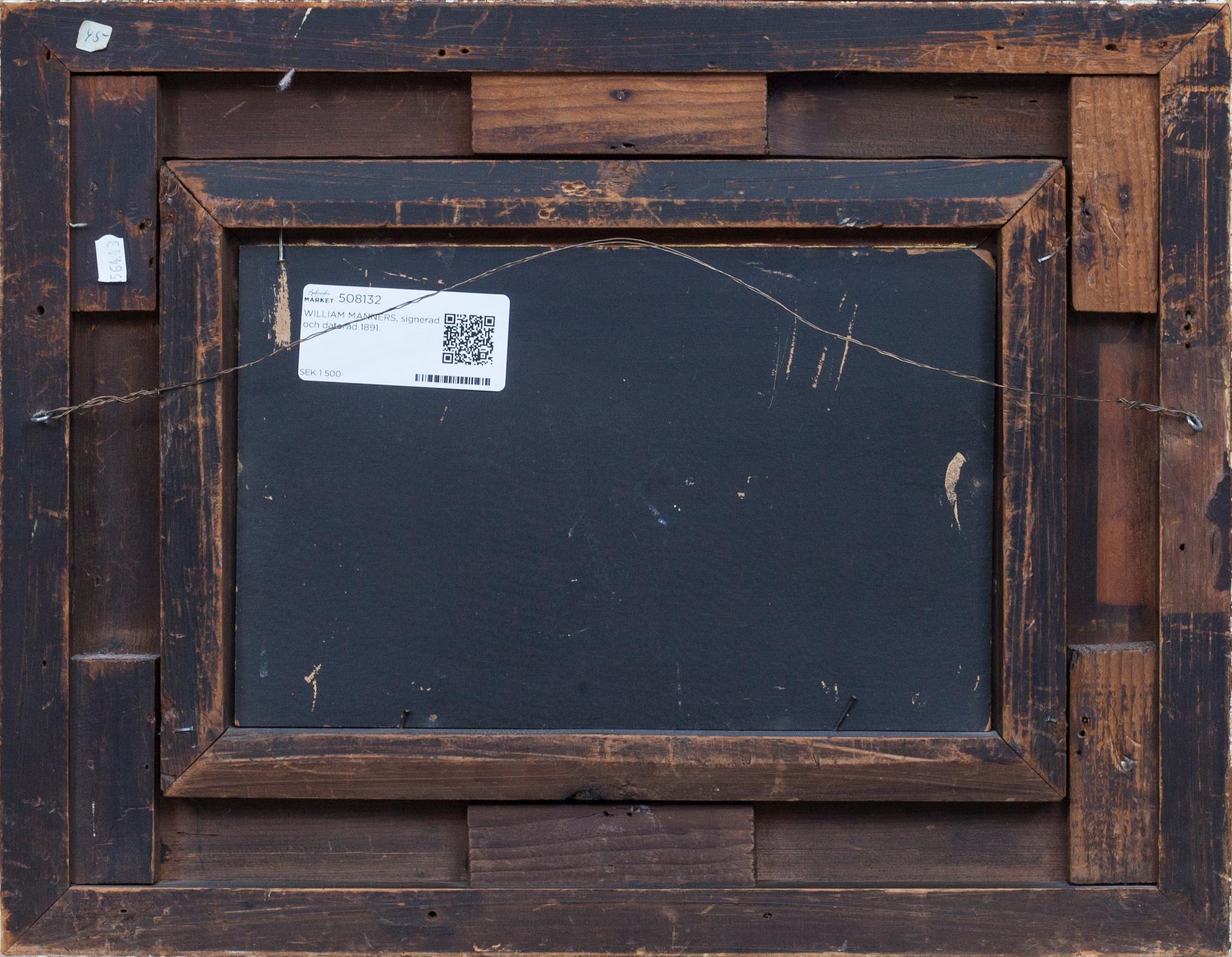 WILLIAM MANNERS, signerad och daterad 1891.