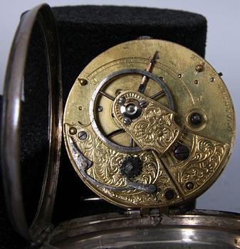 FICKUR, delvis silver, 1700/1800-tal.