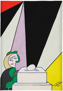 258. Marie-Louise Ekman, "Ett ägg-monument, tänkande Picassodam och en Olle Baertling-målning".