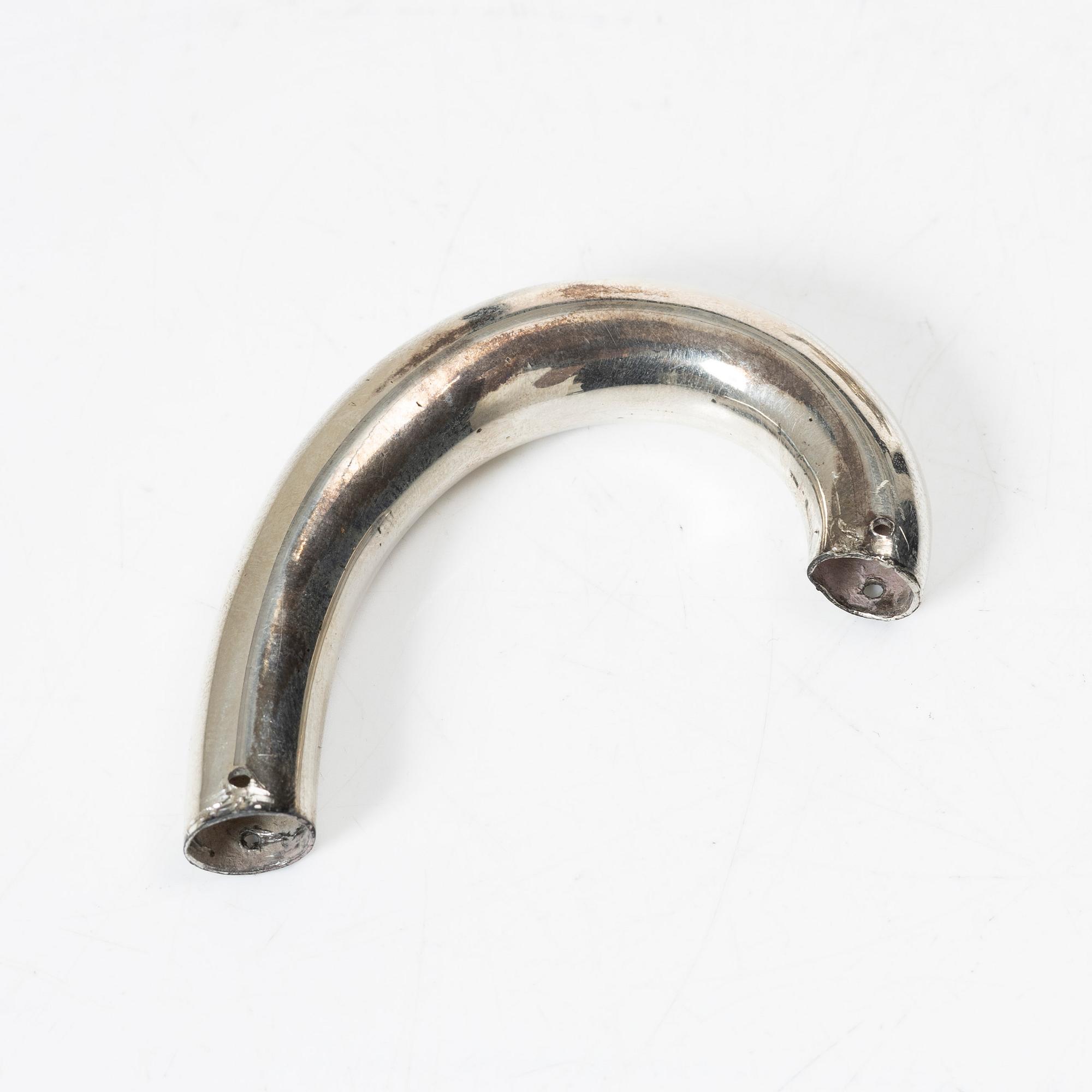 A Swedish silver teapot, marks of William Lyon, Gothenburg 1854.